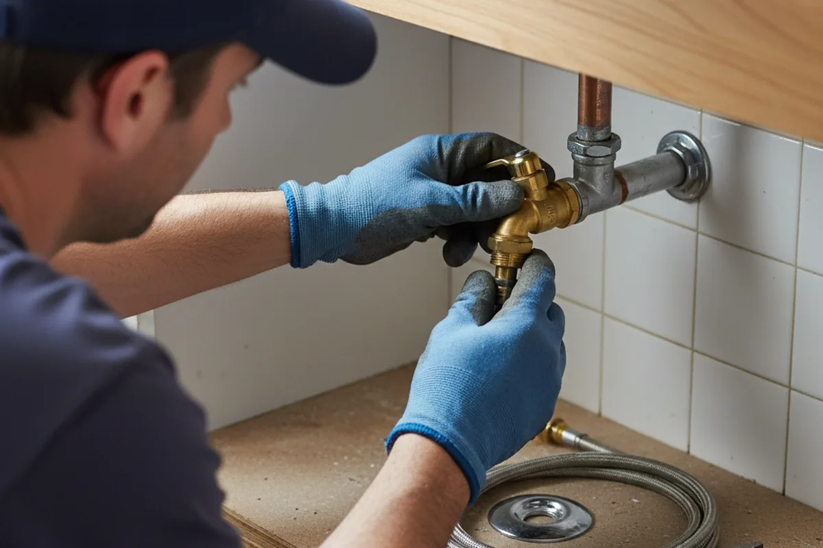 Shutoff valve and fitting work during Repiping in Hayward